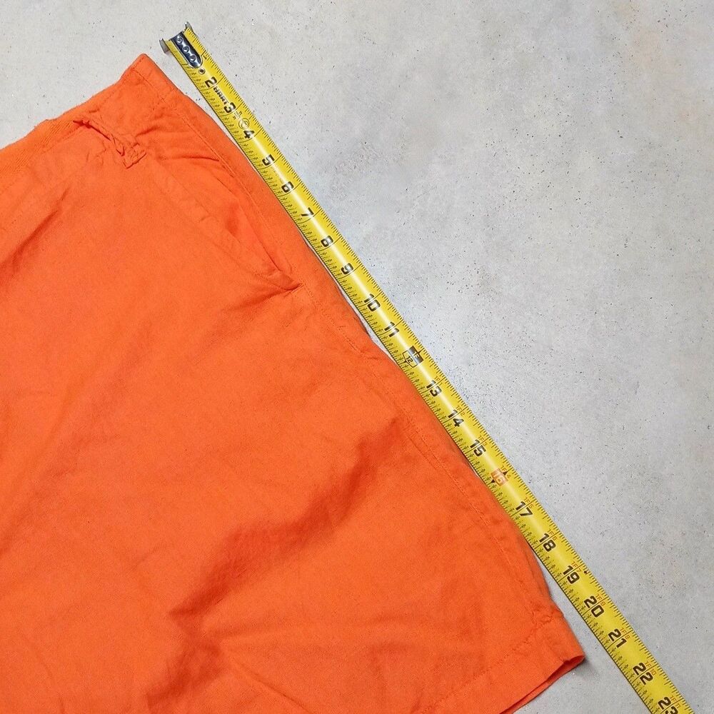 *READ* NWT Polo Ralph Lauren Shorts Mens 40 Linen Blend Orange Classic Fit Beach - Picture 12 of 13